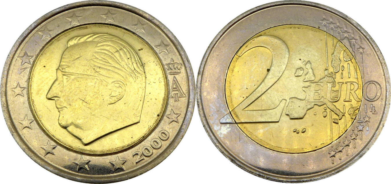 2 euro münze albert 2000