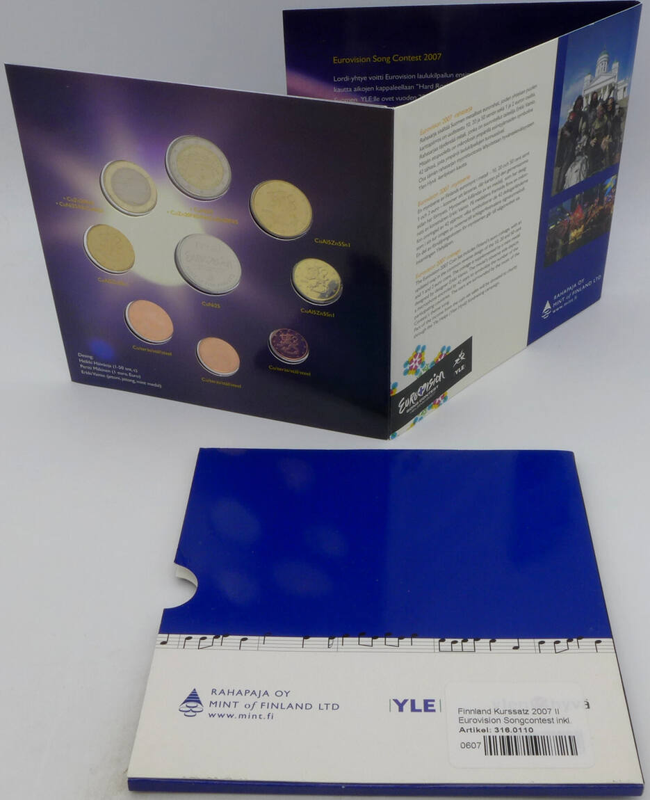 Finnland 3,88 Euro KMS + Medaille