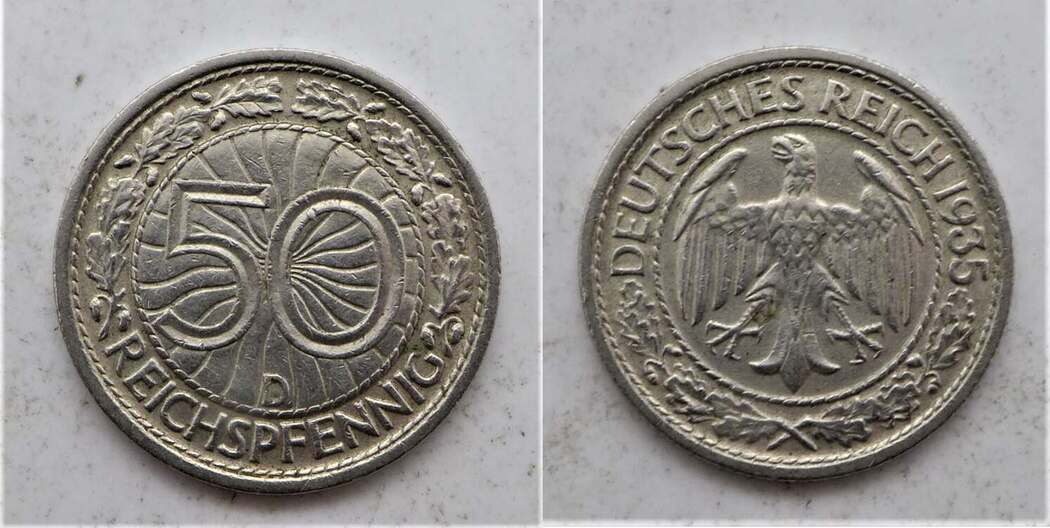 1 Reichspfennig 1935 – Bronze, Sehr Schön Erhalten, Mit Ährengarbe, Sammelmünze Aus Der Zeit Des Deutschen Reichs