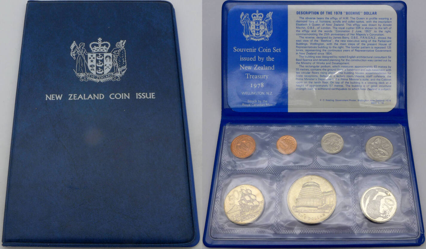 Neuseeland 1,88 NeuseelandDollar 1978 New Zealand Coin Issue