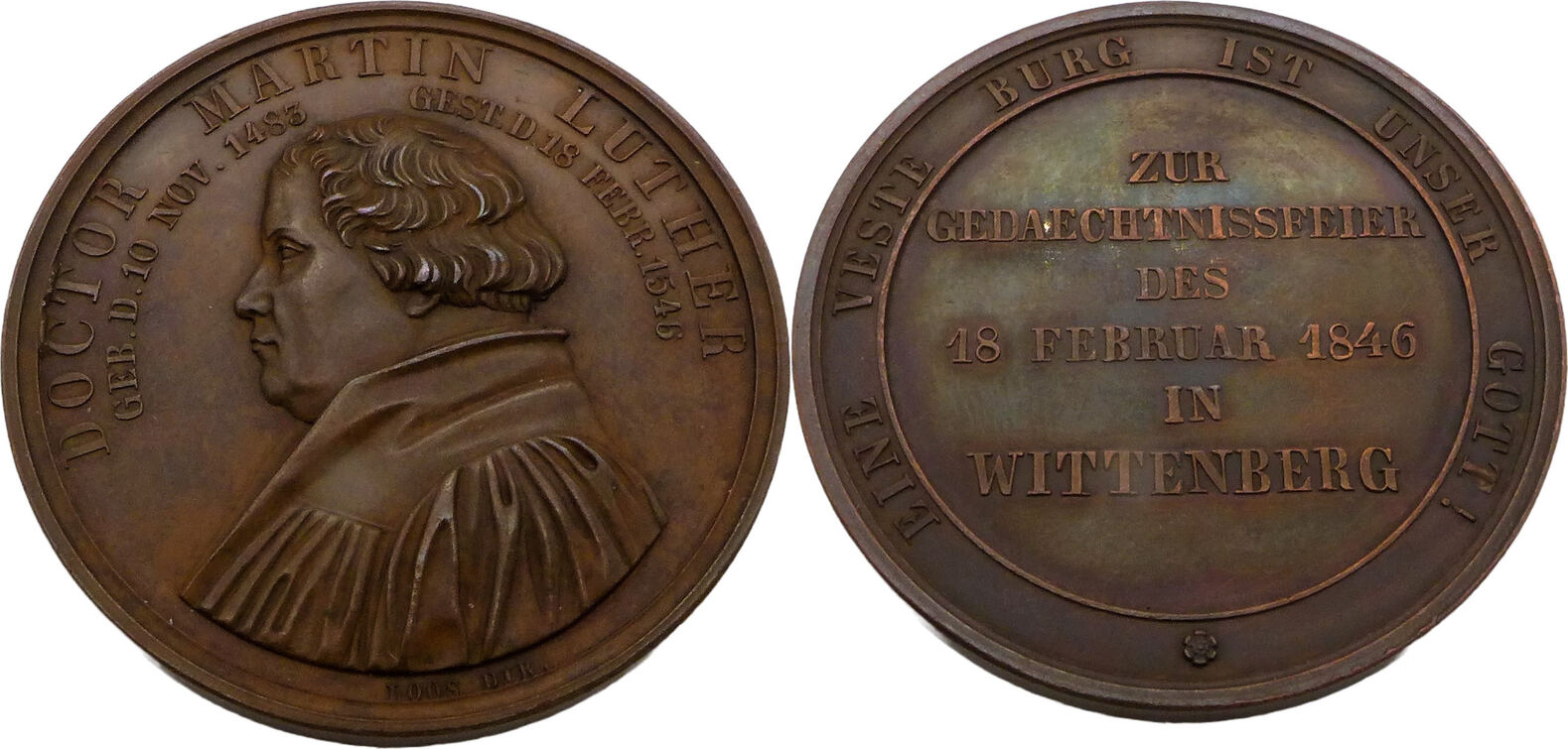 Wittenberg Medaille 1846 300. Todestag von Martin Luther