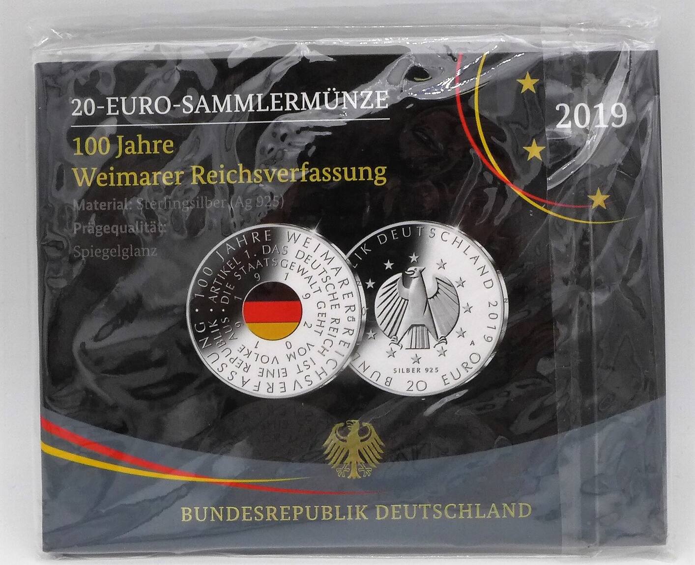 Bundesrepublik Deutschland BRD 20 Euro 2019 A 100 Jahre Weimarer bundesrepublik-deutschland-brd-20-euro-2019-a-100-jahre-weimarer