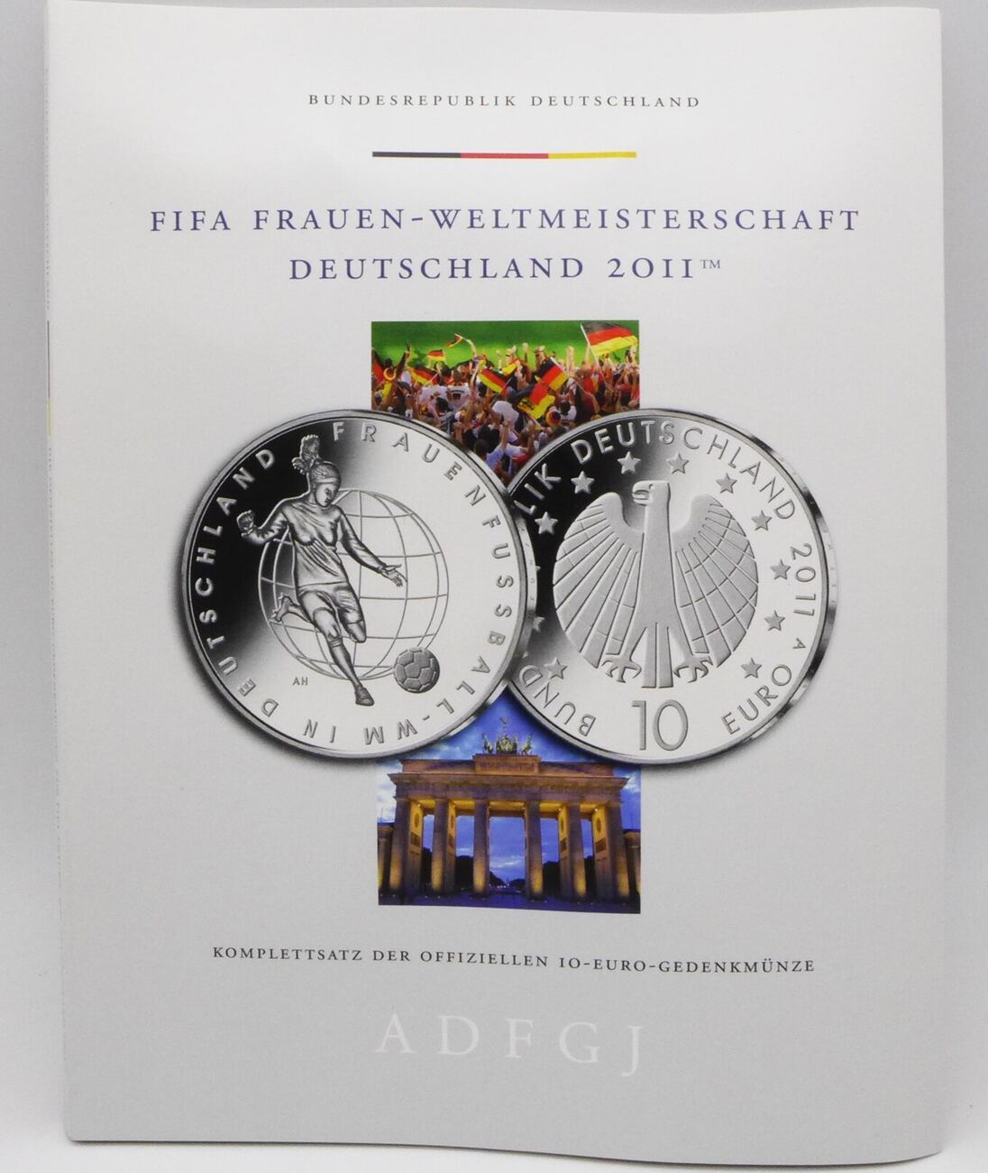 Bundesrepublik Deutschland / BRD 5x 10 Euro 2011 AJ Fifa Frauen