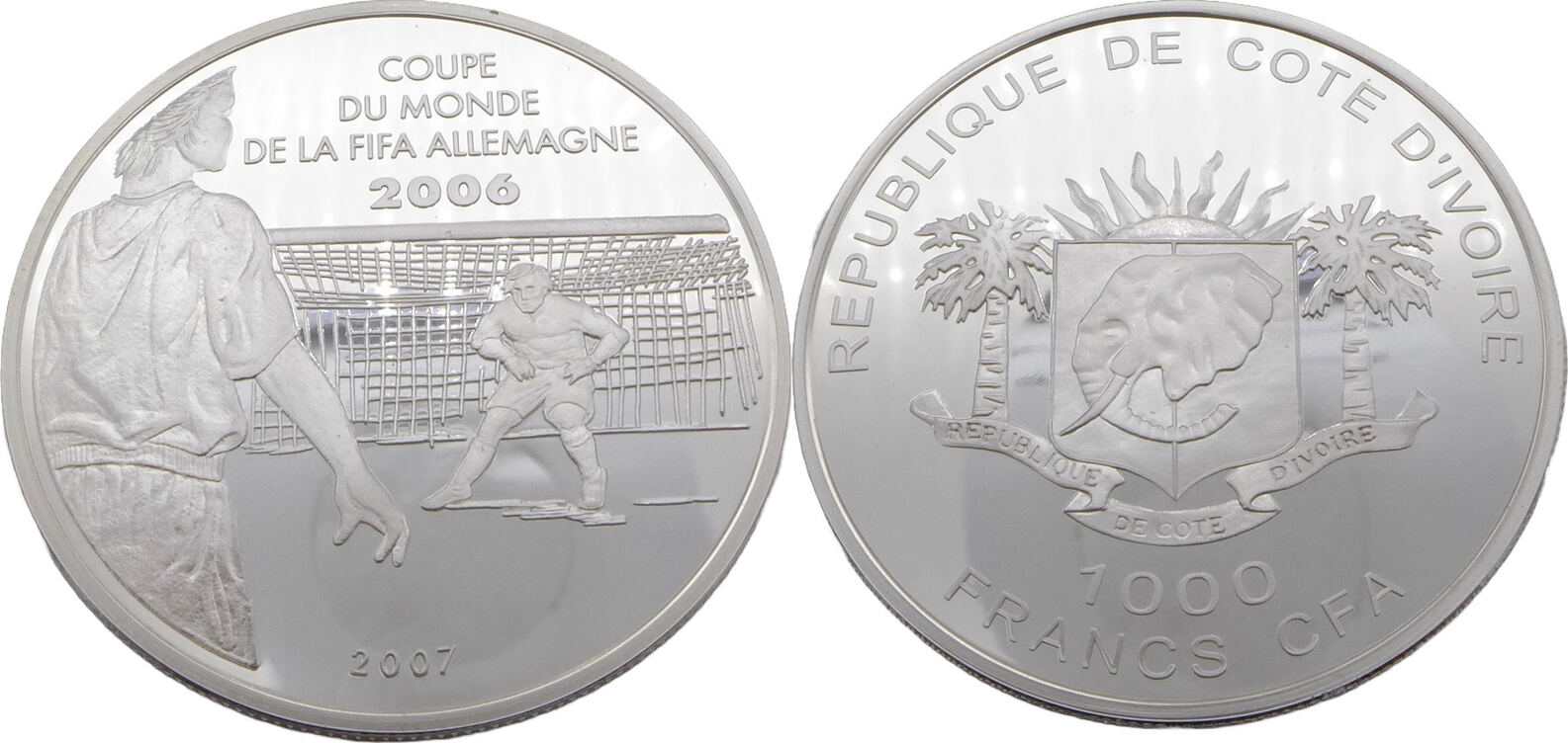 Cote D´Ivoire / Elfenbeinküste 1000 Francs 2007