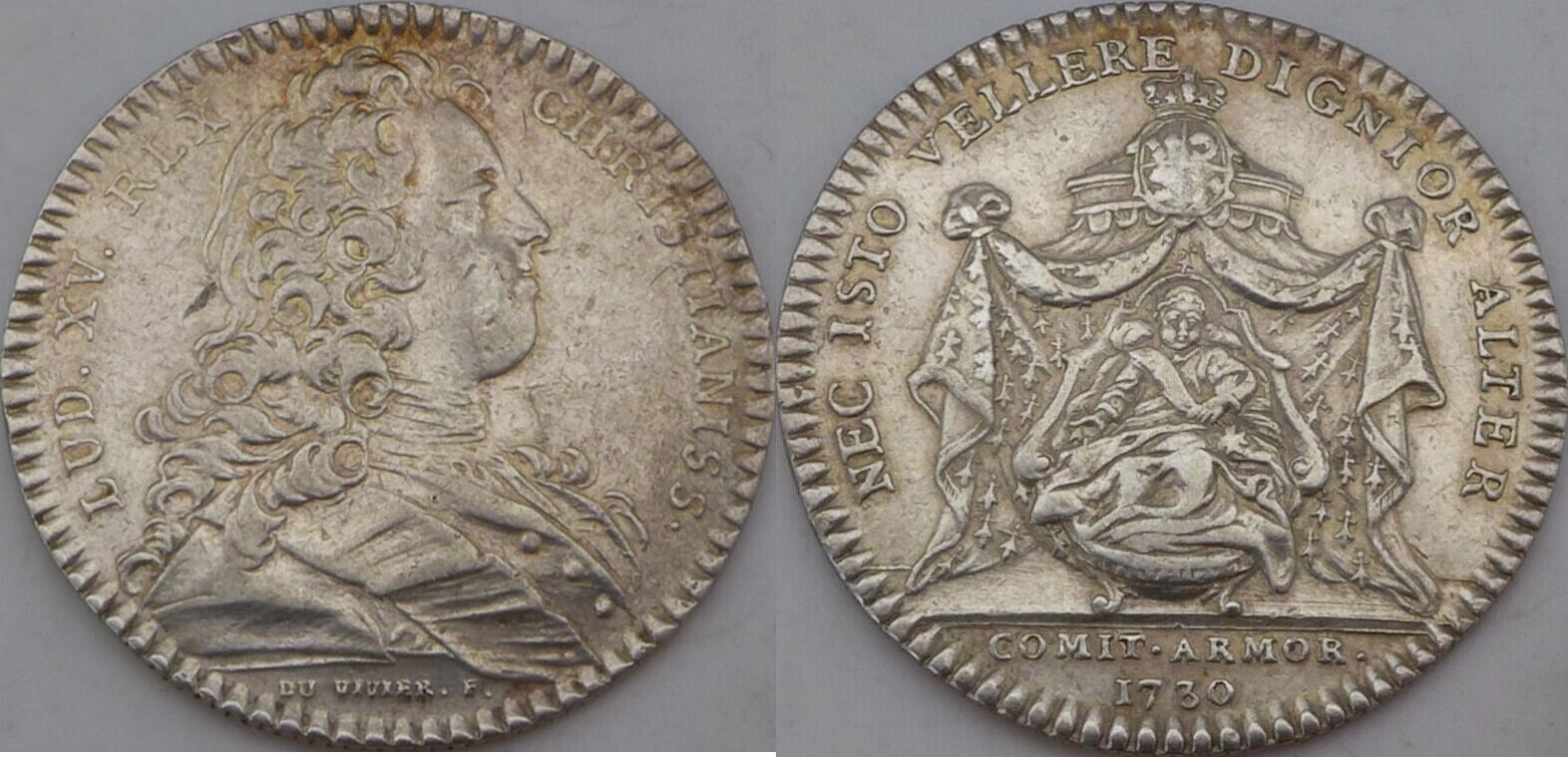 Frankreich Jeton 1730 Ludwig XV. (17151774) ÉTATS DE BRETAGNE SS+