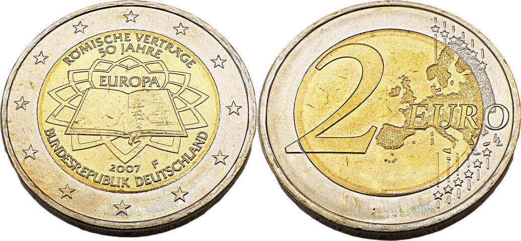 2 Euro 50 Jahre Römische Verträge Wert