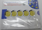 Bundesrepublik Deutschland / BRD 5 x 2 Euro 2-Euro-Sammlermünzenset - 100. Geburtstag von Helmut Schmidt - Spiegelglanz -