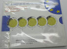 Bundesrepublik Deutschland / BRD 5 x 2 Euro 10 Jahre Wirtschafts- und Währungsunion - WWU Blister -