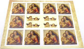 Bundesrepublik Deutschland / BRD 10 x 0,55€ Markenset mit 10 selbstklebenden Marken- Motiv: 500 Jahre Sixtinische Madonna -