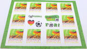 Bundesrepublik Deutschland / BRD 10 x 0,55€ Markenset -Serie: In Deutschland Zuhause - Motiv: Fußball begeistert Deutschland -