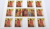 Bundesrepublik Deutschland / BRD 10 x 2,40€ Serie: Schätze aus dt. Museen - Motiv: Meister Bertram - Erschaffung der Tiere -