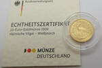 Deutschland 20 Euro Gold Serie Heimische Vögel - Weißstorch J -