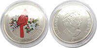 Kanada 25 Cents Elisabeth II.Rotkardinal, OVP -