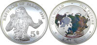 Palau 5 Dollars Our World - Our Future - Year 2000 - Nördliche Weltkugel, Tanzendes Mädchen -