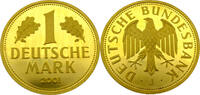 Bundesrepublik Deutschland / BRD 1 Deutsche Mark Gold 2001 J 1 DM - Gedenkmünze zum Abschied der Deu