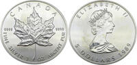 Kanada 5 Dollar / 1 Oz 1 oz Maple Leaf - Elisabeth II. - 1 Unze Silber -