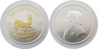Südafrika 1 Rand Krügerrand Springbock Gold Applikation -
