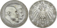 Württemberg 3 Mark 1911 F Wilhelm II. (1891-1918) - Silberhochzeit - Drei Mark - J.177a f.st