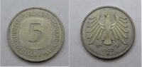Bundesrepublik Deutschland / BRD 5 Deutsche Mark Fünf Mark / Deutscher Adler -
