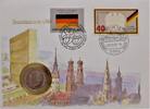 Bundesrepublik Deutschland / BRD 2 Deutsche Mark Deutschland in der UNO -
