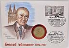 Bundesrepublik Deutschland / BRD 2 Deutsche Mark Portait von Konrad Adenauer -
