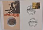 Bundesrepublik Deutschland / BRD 2 Deutsche Mark Zwei Mark / Ludwig Erhard -