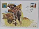 Simbabwe 20 Cent Abbildung einer Person mit Schild und Speer -