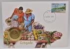 Grenada 1 Dollar Abbildung eines Obsthandels -