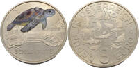 Österreich 3 Euro Schildkröte -