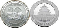 China 10 Yuan / 1 Oz 30jähriges Jubiläum - Ausgabe der modernen Münzen Chinas aus Edelmetallen/ Panda -