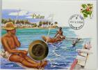 Palau 0,25 Dollar Abbildung zweier Männer auf dem Meer - Numisbrief -