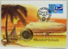 Marshall Islands / China 0,25 Dollar Test einer Atomwaffe - Numisbrief -