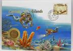 Cayman Islands / Kaiman Inseln 10 Cent Abbildung eines Taucherpaares - Numisbrief -