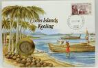 Keeling / Kokos-Inseln 10 Cents Abbildung der Kokosernte - Numisbrief -