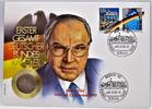 Bundesrepublik Deutschland / BRD 1 Deutsche Mark Erster Gesamtdeutscher Bundeskanzler - Helmut Kohl -