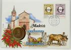 Portugal / Madeira 25 Escudos Abbildung eines Viehzugs - Numisbrief -