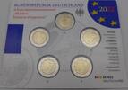 Bundesrepublik Deutschland / BRD 10 Euro (5 x 2 Euro) 2-Euro-Sammlermünzenset - 35 Jahre Erasmus-Programm -