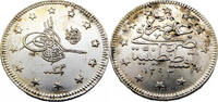 Osmanisches Reich 2 Kurus 1876 f.stgl,leichte Patina,Prachtstück!