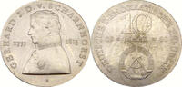 Deutsche Demokratische Republik / DDR 10 Mark Zum 225. Geburtstag von Gerhard Johann David von Scharnhorst - J.1577 -
