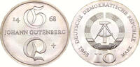 Deutsche Demokratische Republik / DDR 10 Mark Zum 500. Todestag von Johannes Gutenberg - Zehn Mark - J.1523 -