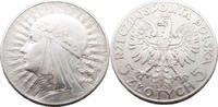 Polen 5 Zloty Kopf von Polonia -