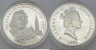 Cookinseln / Cook Islands 50 Dollars 500 Years of America - 1492 - 1992 - Elizabeth II - Samuel de Champlain -
