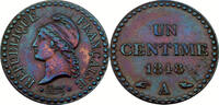 Frankreich, 2. Republik 1 Centime Republique Francaise - Dupré - Un Centime -