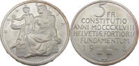 Schweiz 5 Franken 100 Jahre schweizerischer Bundesstaat -
