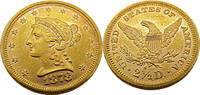 Vereinigte Staaten / USA 2 1/2 Dollar 1878 S,selten! Liberty / Golden Eagle, 2,5 Dollar 1878 S, RAR!