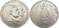 Deutsches Kaiserreich, Braunschweig 3,- Reichsmark 1915 A Ernst Ahgust und Viktoria Luise, Herzog un