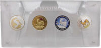 Gabun 1000 Francs CFA Silver Investment Coins - Prestige-Set 2017, 4 Stück Ag OZ -