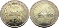 Belgien 2 Euro 30 Jahre Europaflagge -