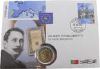 Portugal 2 Euro 150. Geburtstag von Paul Brandao -