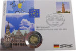 Bundesrepublik Deutschland / BRD 2 Euro Bremer Rathaus und Roland -